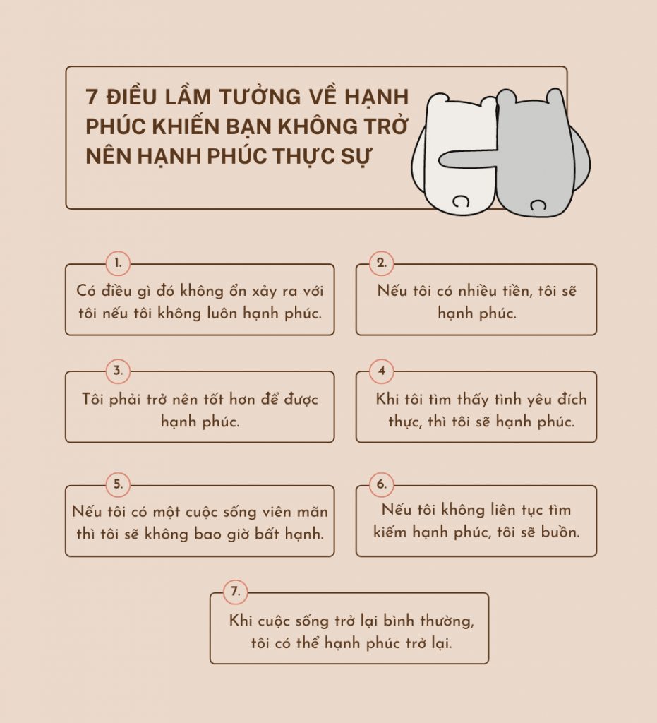 7 điều lầm tưởng về hạnh phúc khiến bạn không trở nên hạnh phúc thực sự